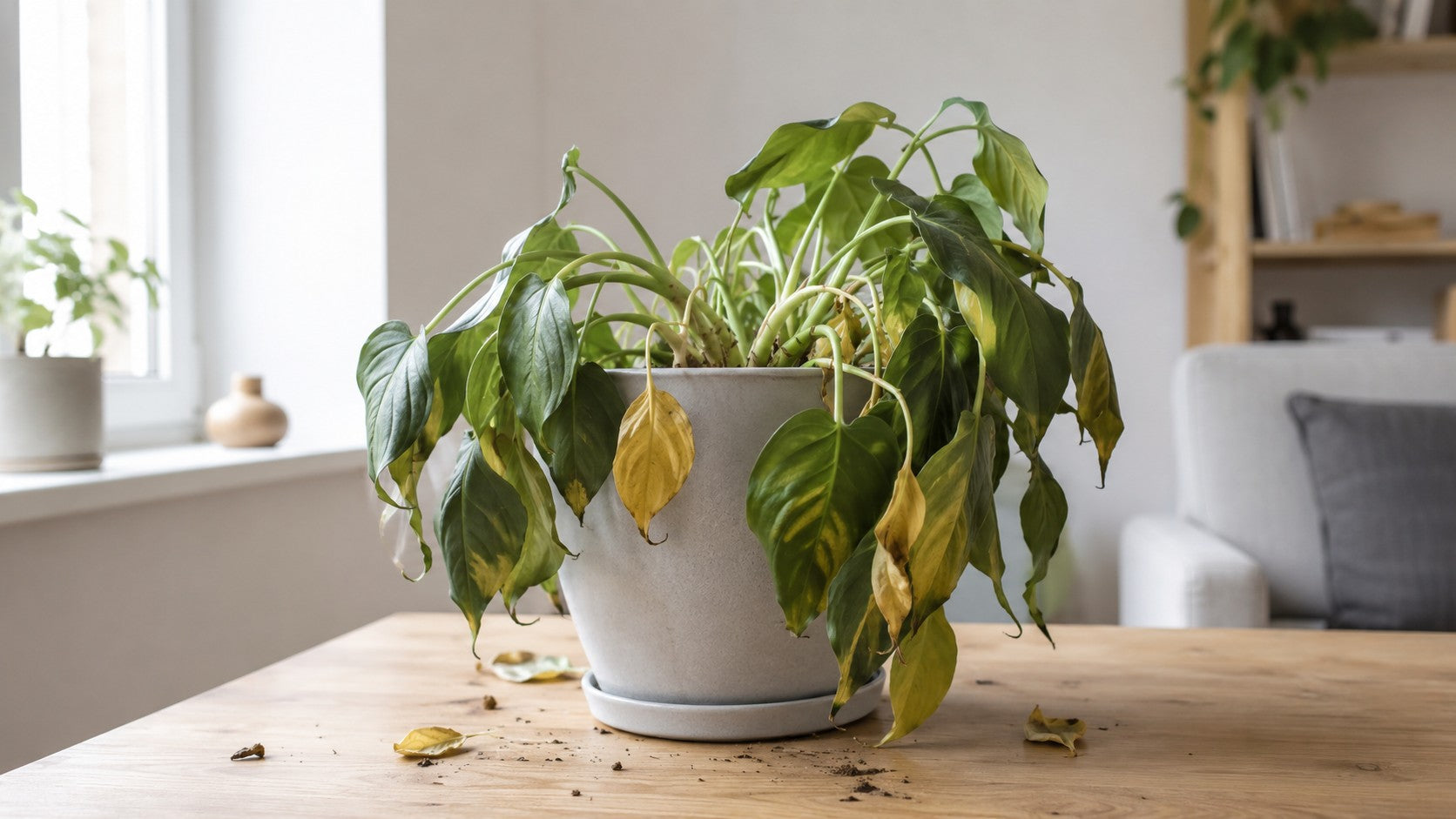5 overaskende tegn på en overvandet plante og sådan redder du den før rødderne tager skade
