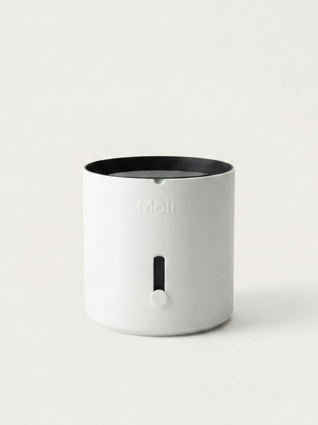 selvvandingspotte i hvid med synlig indikator på siden White