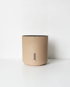 latte-brown selfwatering planter Moii Copenhagen